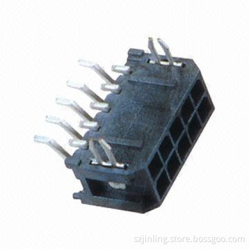 Right angle SMT 3.0mm wafer with dual row and LCP insulator brass pin tin plating